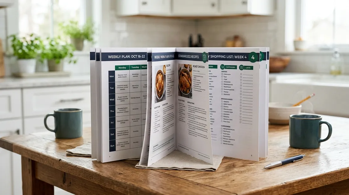 Flowchart diagram of PantryTec cycle menu workflow from signup through weekly kitchen delivery Flowchart diagram of PantryTec cycle menu workflow from signup through weekly kitchen delivery